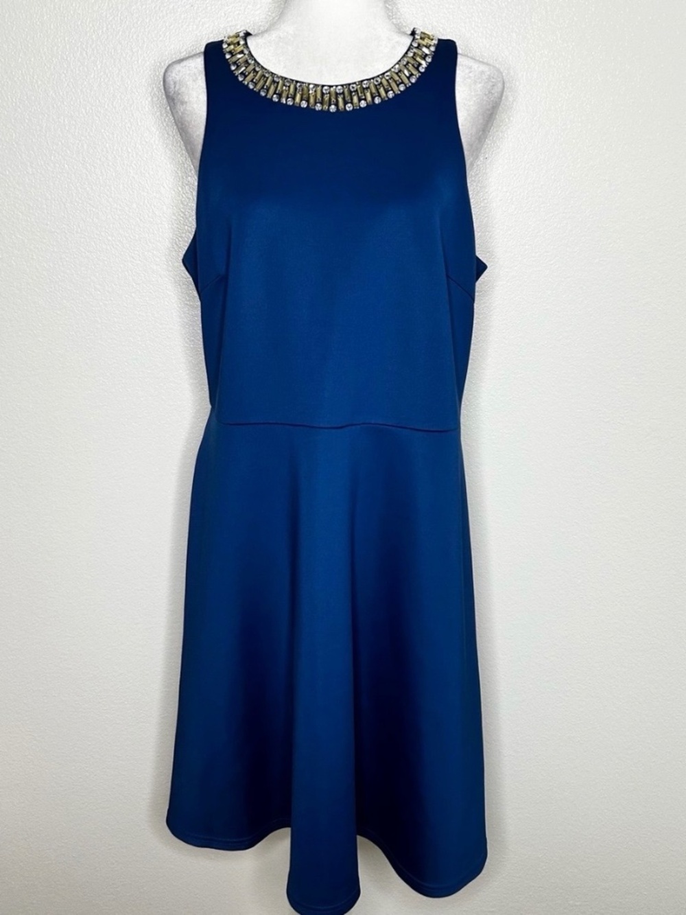 New Saks Fifth Avenue Black Label Fit & Flare Sleeveless Cocktail Dress Size 14